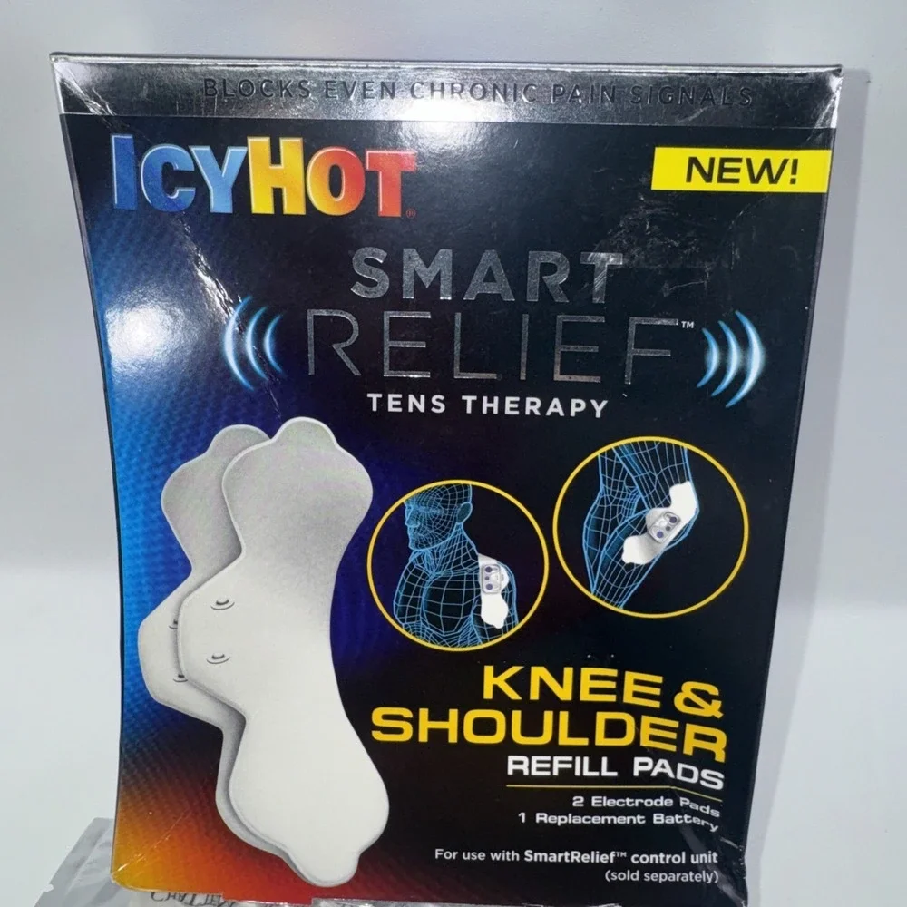 Icy Hot Smart Relief TENS Knee Shoulder Refill Pads 2 Electrodes NOS Discontinue